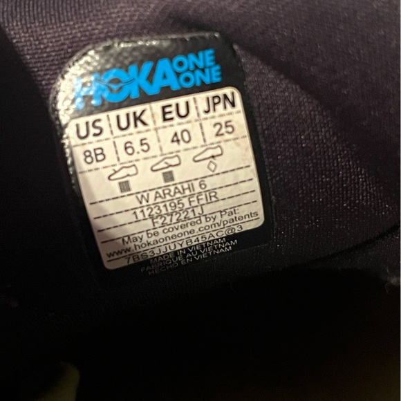 Hoka One One Womens Arahi 6 1123195 FFIR Pink Running Shoes Sneakers Size 8 B - Picture 9 of 10